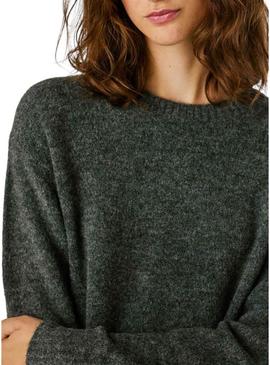 Devolve-me apenas a tradução para português disto: Jersey Pepe Jeans Cecil gola redonda cinza para mulher