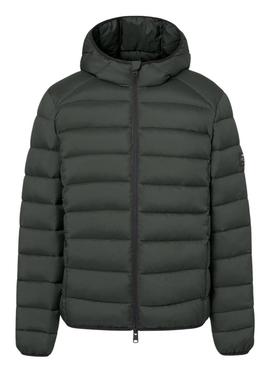Casaco acolchoado Ecoalf Aspen verde escuro para homem.