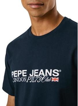 Camisa Pepe Jeans Matthew azul marino para homem