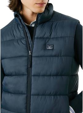 Colete Pepe Jeans acolchoado azul-marinho para homem
