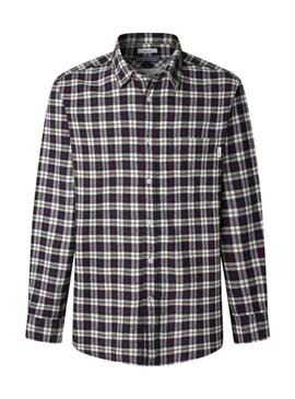Camisa Pepe Jeans Clermont xadrez para homem.