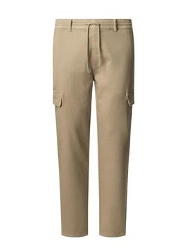 Calça Pepe Jeans Gymdigo Cargo bege para homem