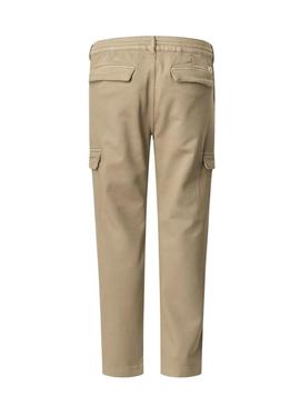 Calça Pepe Jeans Gymdigo Cargo bege para homem