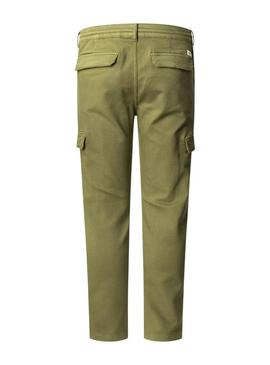 Calça Pepe Jeans Gymdigo Cargo verde para homem.