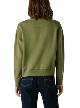 Moletom Pepe Jeans Beberly verde para mulher