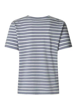 Camisas Pepe Jeans Bilma listras impressas para mulheres.