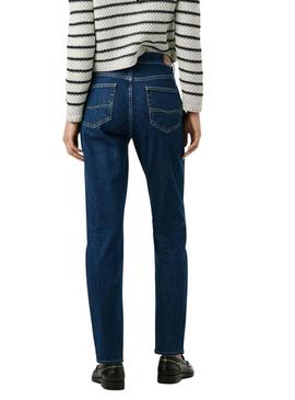 Calça de ganga Pepe Jeans Violet Tapered azul para mulher.