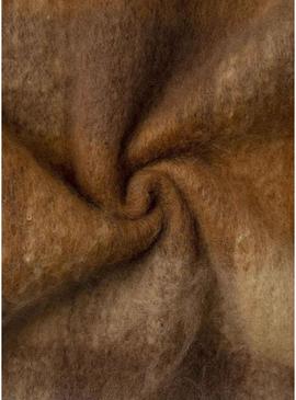 Cachecol Pepe Jeans Flavie xadrez marrom para mulher.