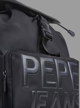 Mochila Pepe Jeans Gaetana preta para mulher