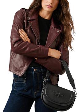 Carteira Pepe Jeans Crisha preta para mulher.