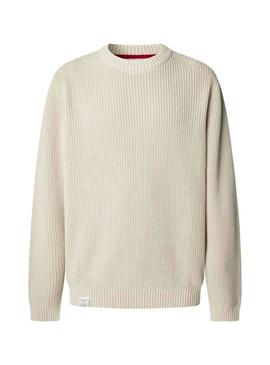 Camisa Pepe Jeans Parker bege para homem.