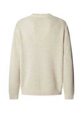 Camisa Pepe Jeans Parker bege para homem.