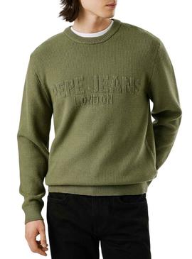 Camisola Pepe Jeans Phineas verde para homem.