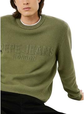 Camisola Pepe Jeans Phineas verde para homem.