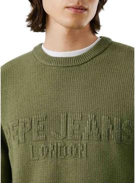 Camisola Pepe Jeans Phineas verde para homem.