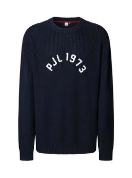 Camisa Pepe Jeans Powel azul marino para homem.