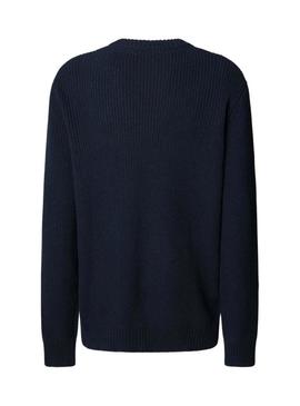Camisa Pepe Jeans Powel azul marino para homem.