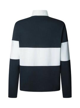 Polo Pepe Jeans Ralf Rugby bicolor para homem