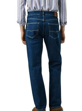 Calça jeans Pepe Jeans Cash reta azul para homem.