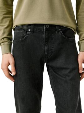 Calça jeans Pepe Jeans Track slim preta para homem