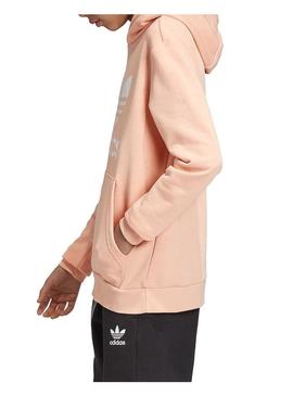 Sweat Adidas Trefoil Hoodie Salmão Meni
