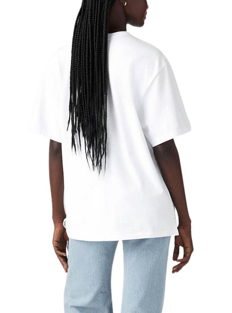 Camiseta Levis Tabor branca para mulher.