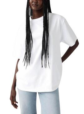Camiseta Levis Tabor branca para mulher.
