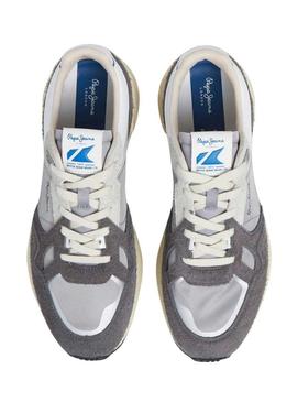 Sapatilhas Pepe Jeans Marlon Vibe cinza para homem.
