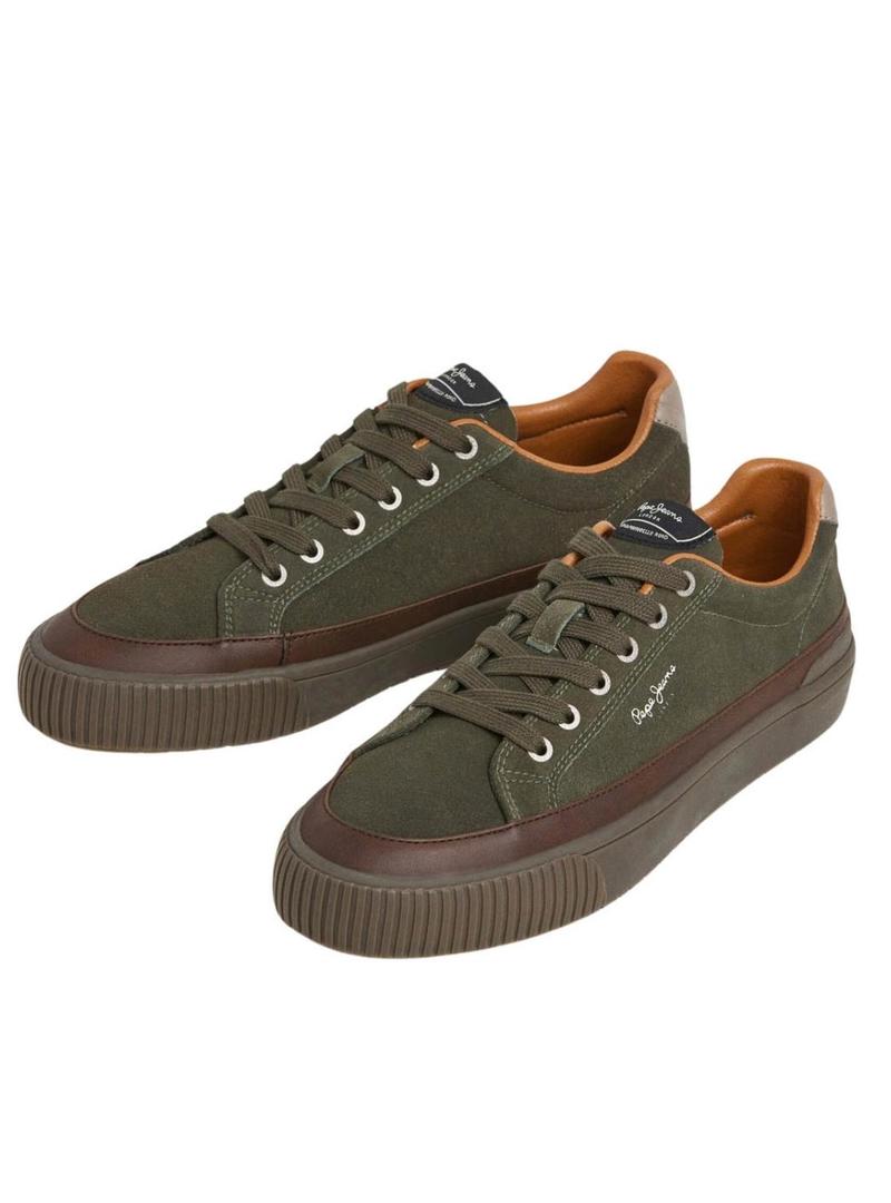 Sapatilhas Pepe Jeans Ben Evolution verde para homem