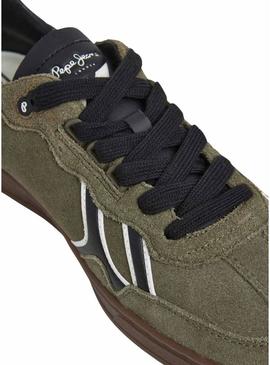 Sapatilhas Pepe Jeans Ball Mix verde para homem.