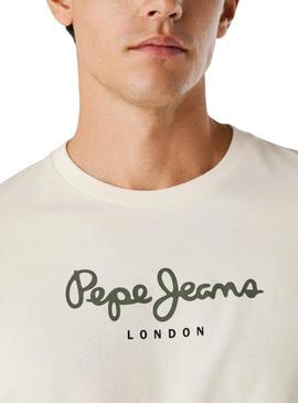 Camiseta Pepe Jeans Eggo branca para homem
