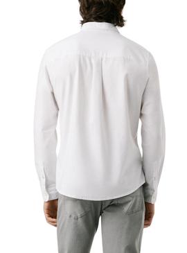 Camisa Pepe Jeans Cluny Oxford branca para homem