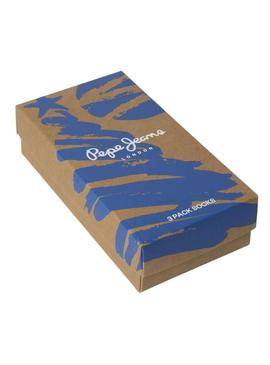 Pack 3 Pares de Meias Pepe Jeans Geo Tree para homens.