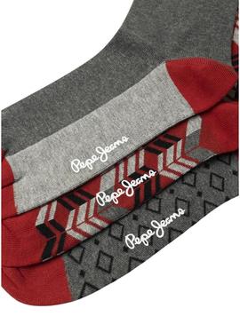 Pack 3 Pares de Meias Pepe Jeans Star Geo para homem.