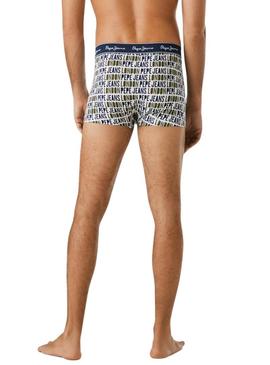 Conjunto de 3 cuecas Pepe Jeans Logo para homem.