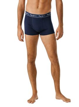 Conjunto de 3 cuecas Pepe Jeans Logo para homem.