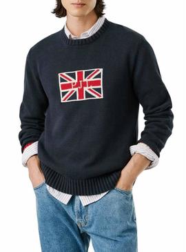 Camisola Pepe Jeans Patrick marinho para homem.