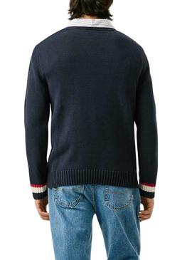 Camisola Pepe Jeans Patrick marinho para homem.
