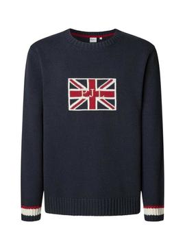 Camisola Pepe Jeans Patrick marinho para homem.