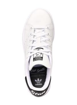 Sapatilhas Adidas Stan Smith Júnior Preto e Branco