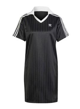 V-NECK SS DRESS BLACK