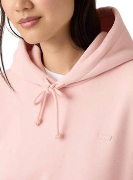 Moletom Levis Everyday com capuz rosa para mulher