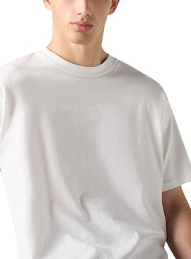 Camiseta Levis Vintage Fit Graphic branca para homem.