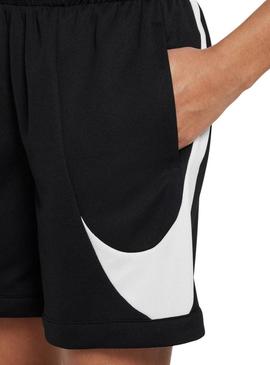 Bermuda Nike Multi preto para meninos e meninas.