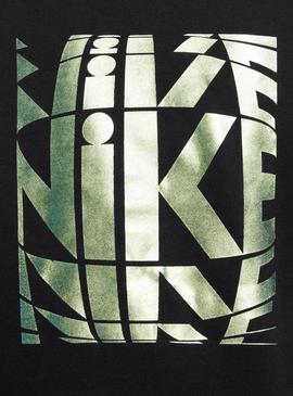Moletom Nike Sportswear Club preto para meninos e meninas.