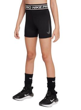 Calças justas Nike Pro pretas para menina