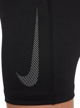 Calças justas Nike Pro pretas para menina