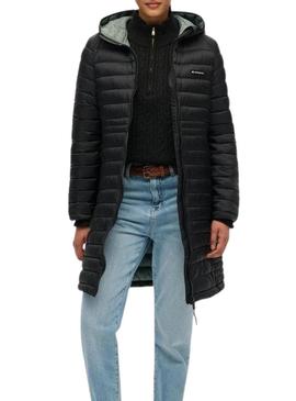 Casaco acolchoado Superdry Hood Fuji Lite preto para mulher