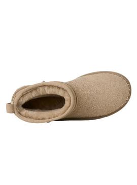 Botas UGG Classic Ultra Mini Biarritz bege para mulher.