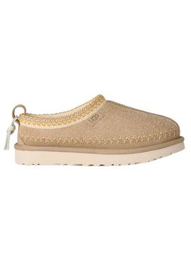 Tamancos UGG Tasman Biarritz bege para mulher.